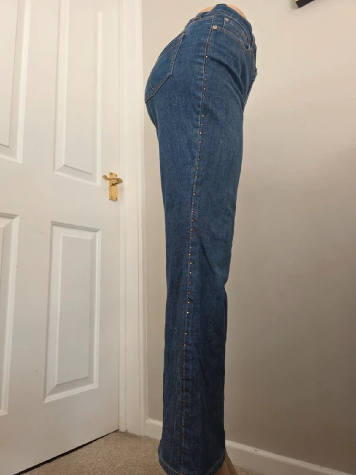 Cache Vintage Y2K Flared Jeans UK Size 12 Petite