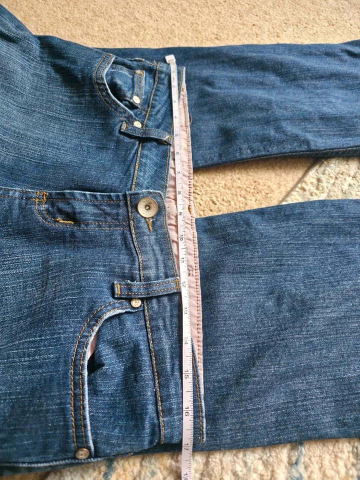L.e.i Low Rise Relaxed Flared Vintage Y2K Jeans UK Size 12/14