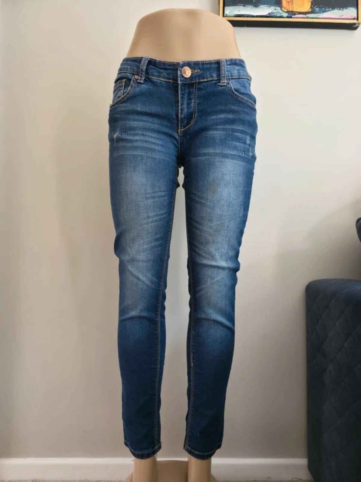 Vanity Vintage Y2K Petite Low Rise Skinny Jeans UK Size 10