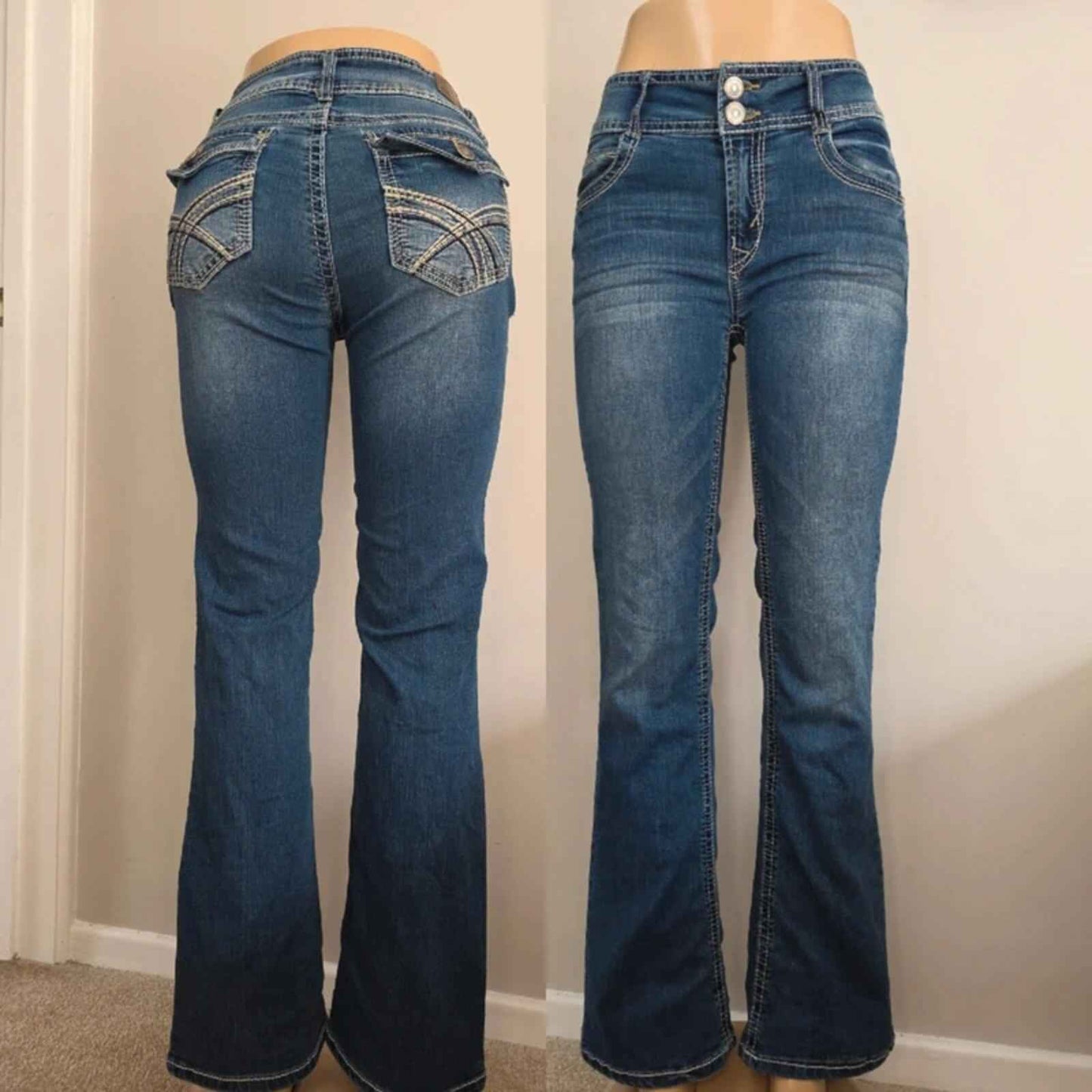 Wallflower Mid Rise Bootcut Jeans UK Size 10