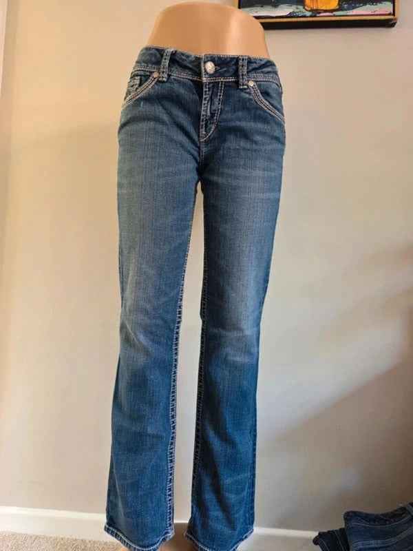 Silver Jeans Mid Rise Bootcut UK Size 12