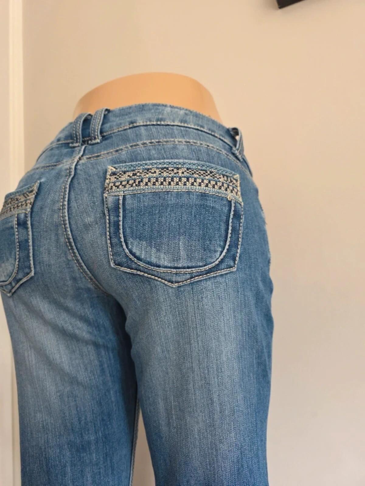 Almost Famous Low Rise Bootcut Vintage Y2K Jeans UK Size 8/10