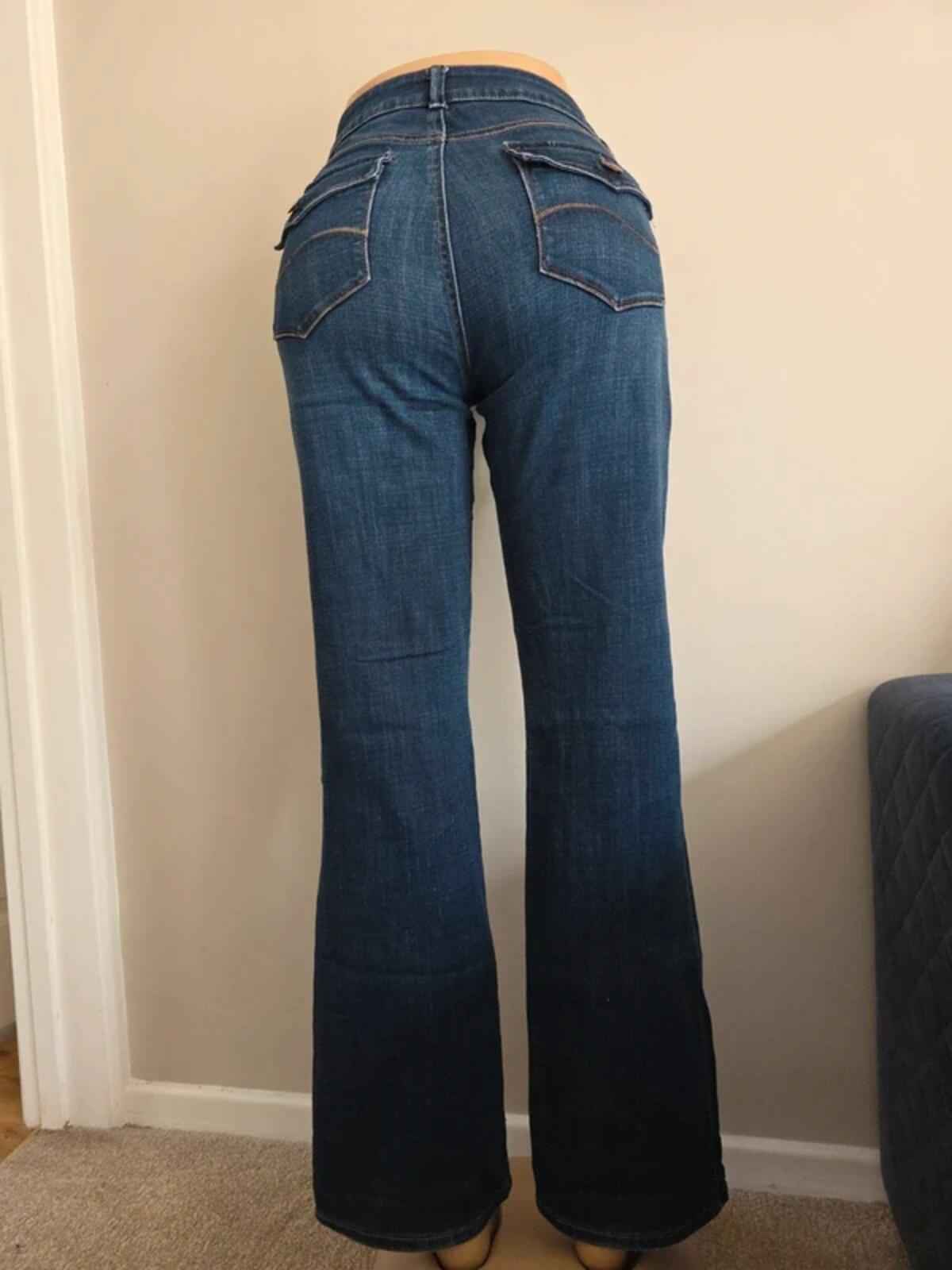 Lee Mid Rise Bootcut Vintage Y2K Jeans UK Size 10/12