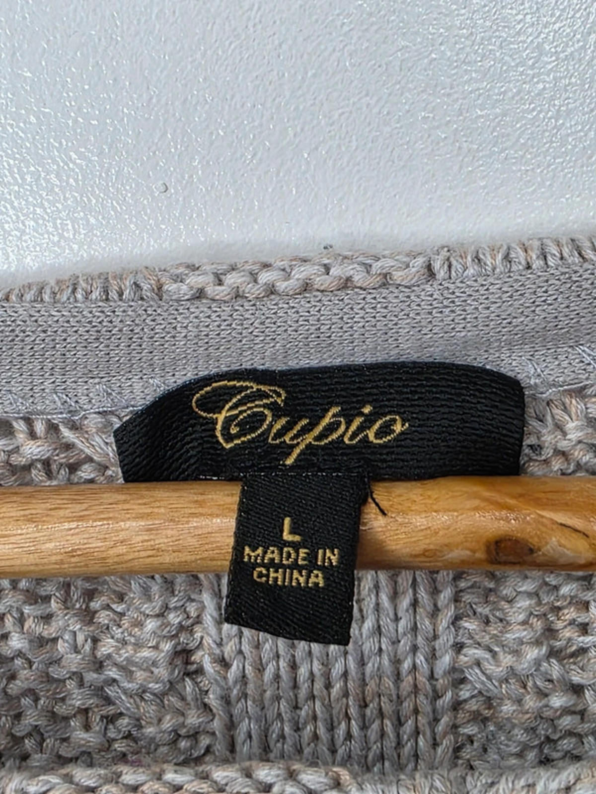 Cupio Cable Knit Long Sleeve Jumper UK 10