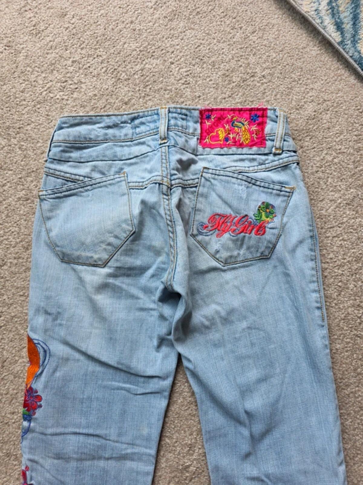 Flygirl Low Rise Straight Leg Jeans UK Size 6