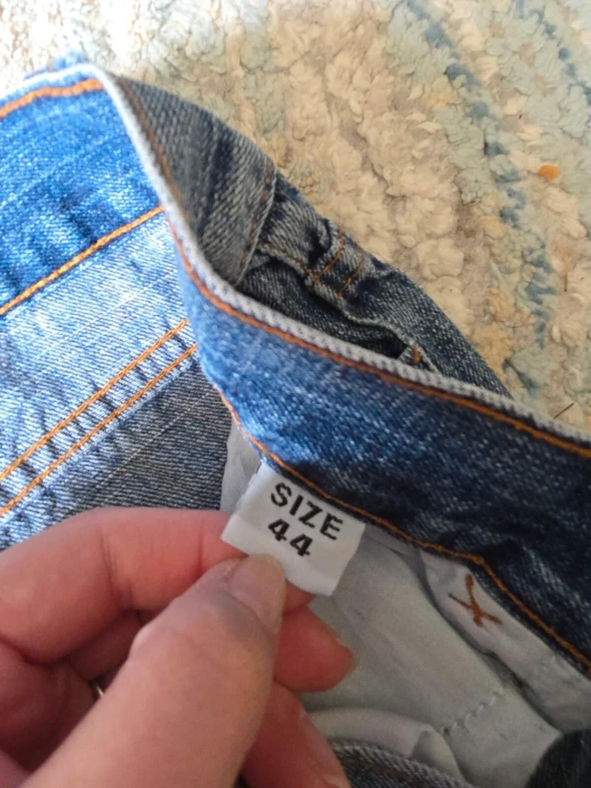 La Virtu Mid Rise Straight Vintage Y2K Jeans UK Size 8/10 Tall