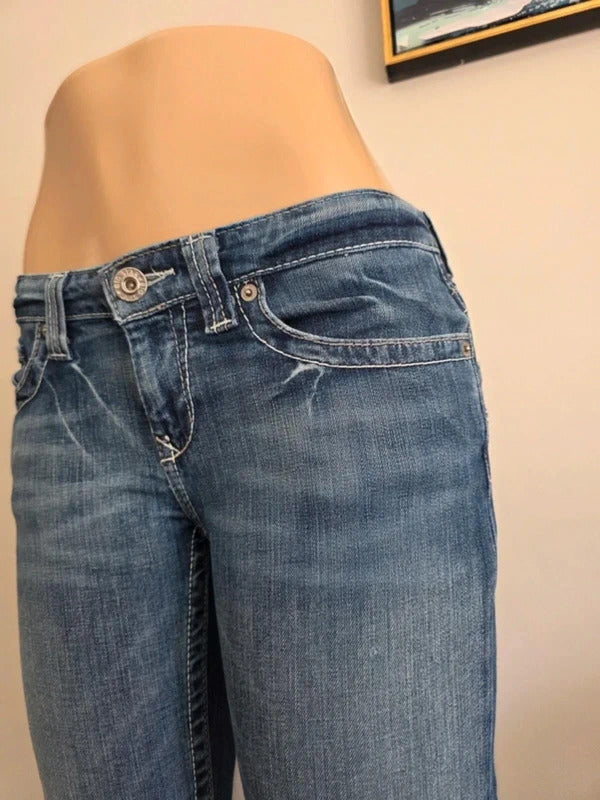 Big Star Ultra Low Rise Bootcut Jeans UK Size 8