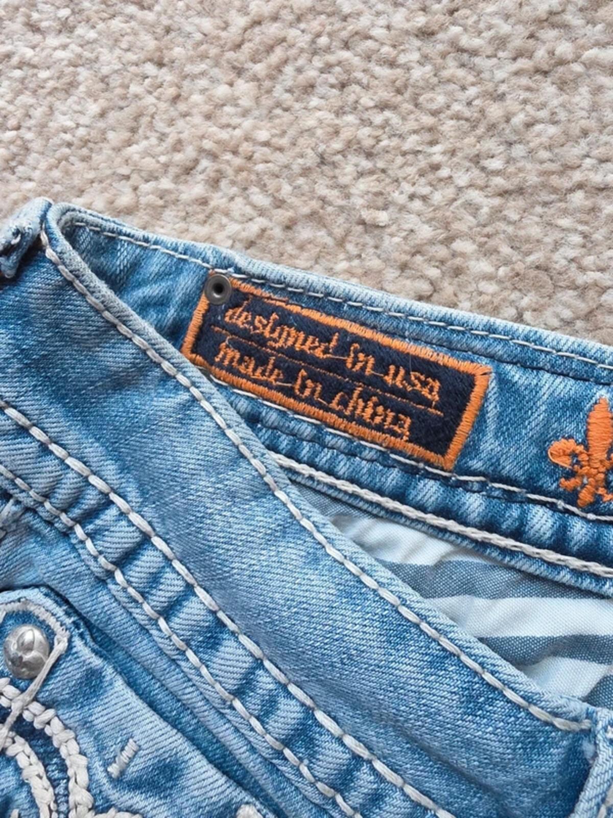 Vintage Y2K Rock Revival Low Rise Bootcut Jeans UK Size 10/12 Tall