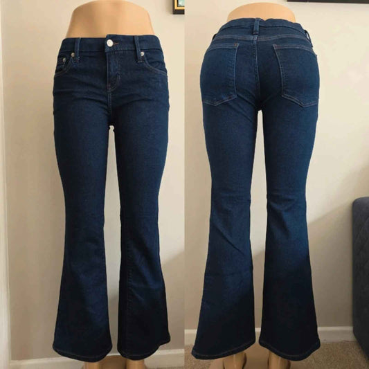 Banana Republic Low Rise Bootcut Vintage Y2K Jeans UK Size 8 Petite