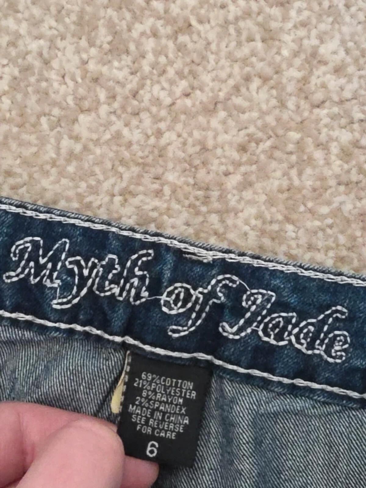 Myth of Jade Mid Rise Skinny Vintage Y2K Jeans UK Size 10