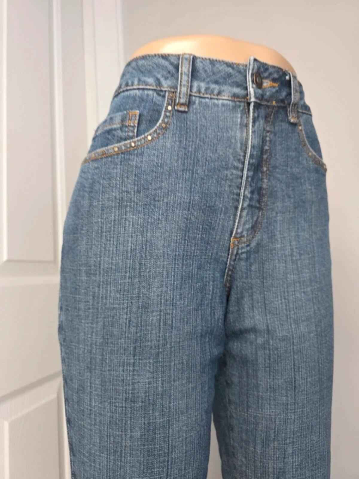 Coldwater Creek High Rise Bootcut Jeans UK Size 10 Tall