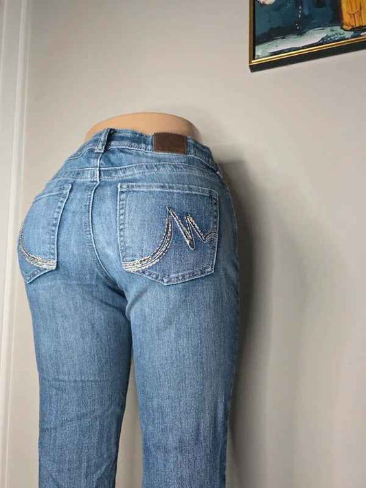 Maurices Low Rise Bootcut Vintage Y2K Jeans UK Size 8/10