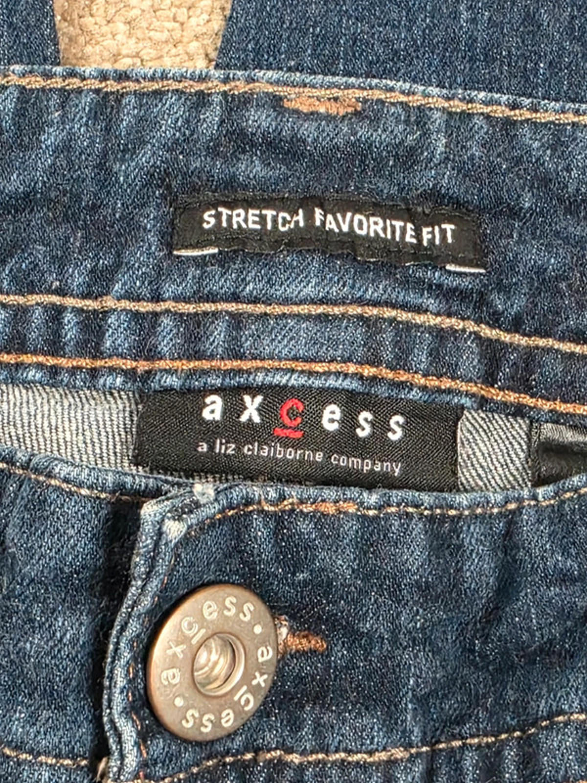 Vintage Y2K Axcess Stretch Mid Rise Bootcut Jeans UK Size 14