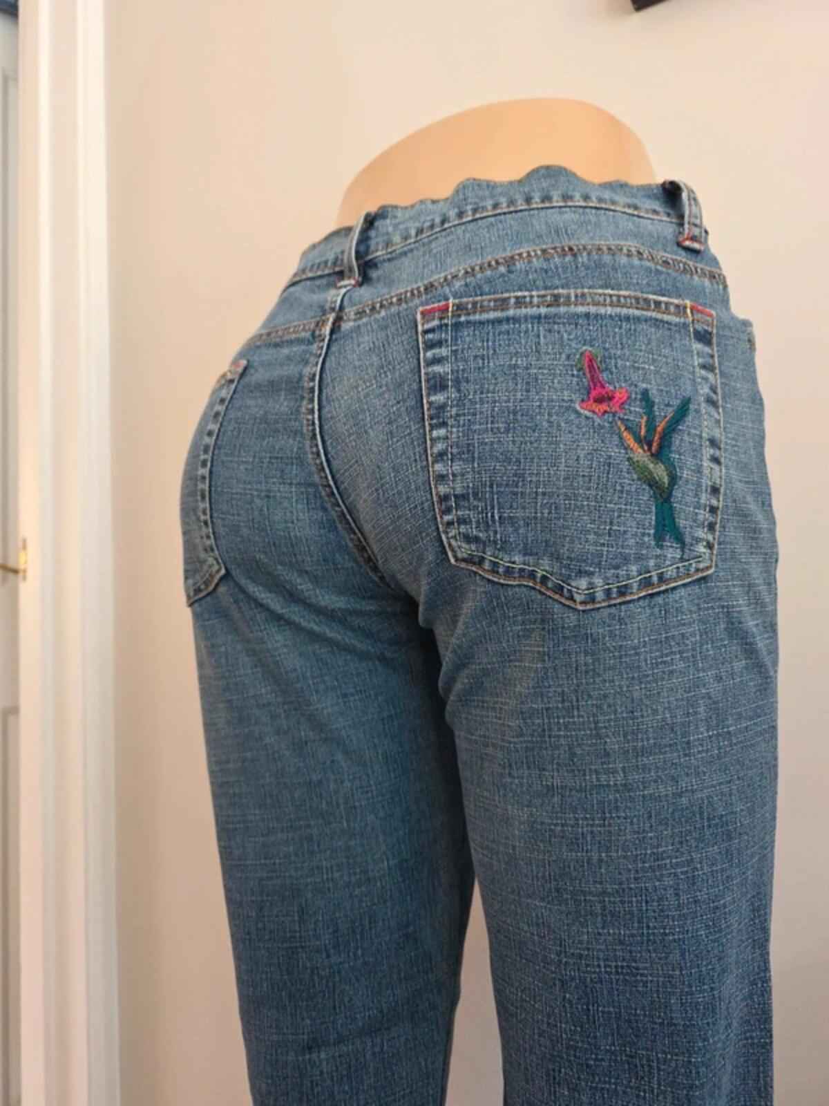 X-Mail Petite Mid Rise Slim Vintage Y2K Jeans UK Size 8