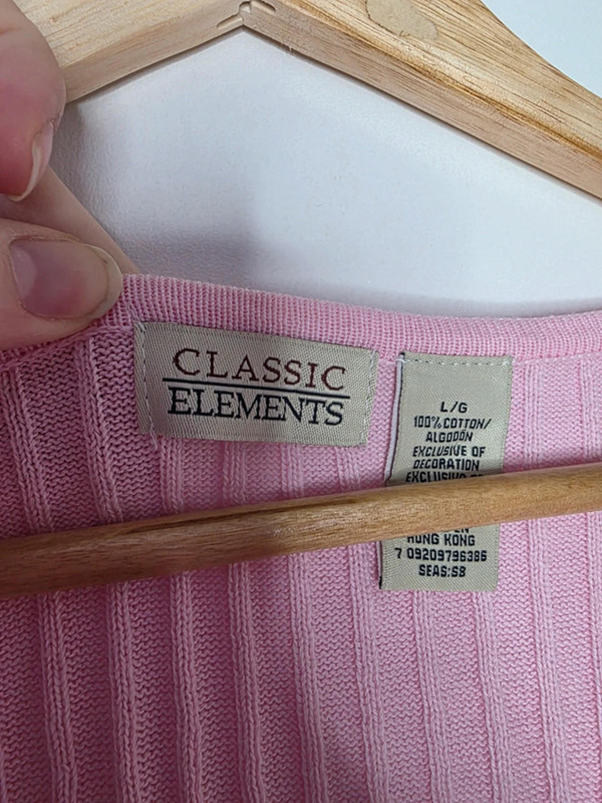 Vintage Y2K Classic Elements Ribbed V Neck Jumper UK size 14