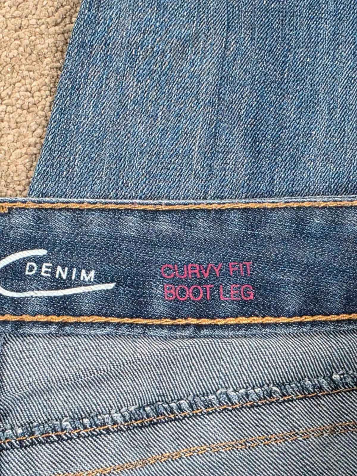 Vintage Y2K INC Denim Curvy Fit Bootcut Jeans UK Size 12