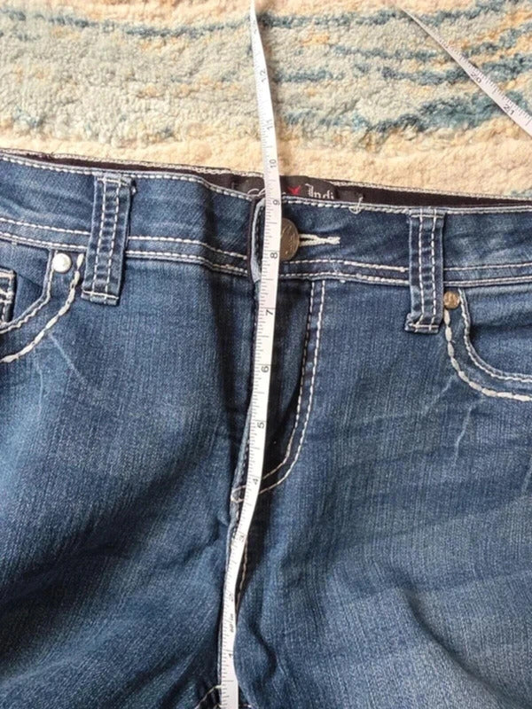 Love Indigo Mid Rise Bootcut Vintage Y2K Jeans UK Size 12