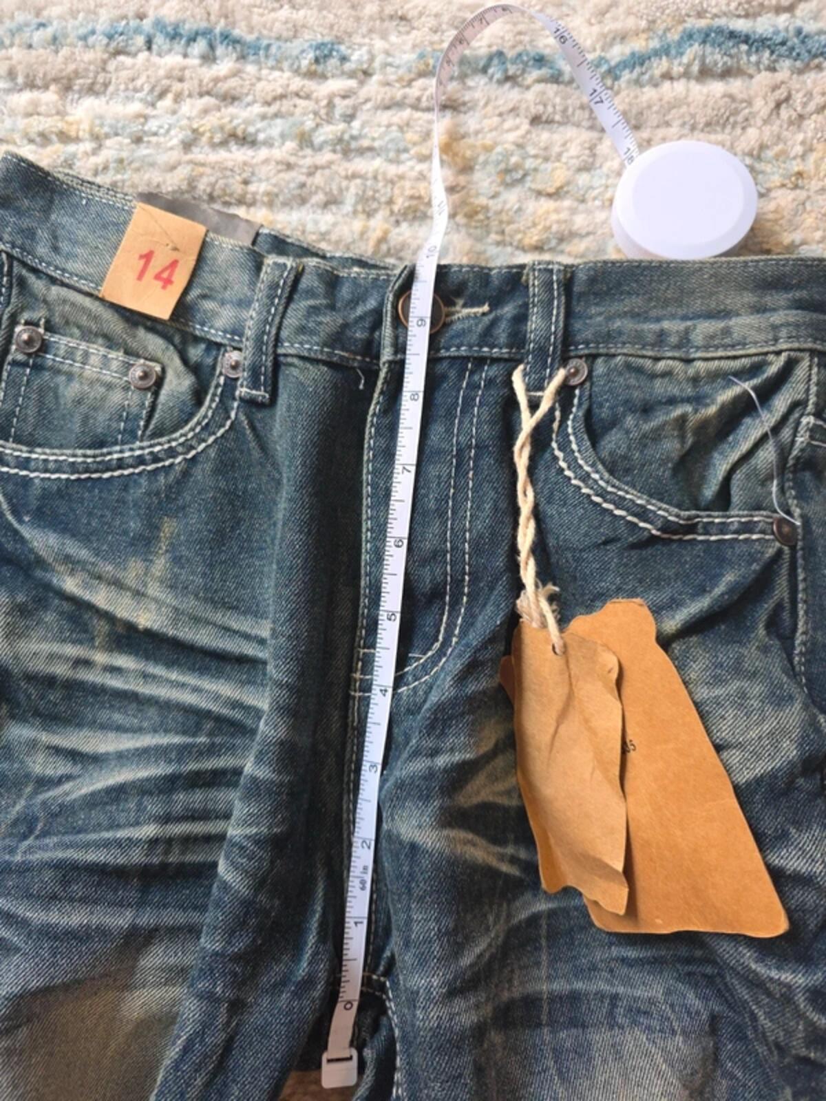 GS115 High Rise Straight Baggy Vintage Y2K Jeans UK Size 4/6 Petite