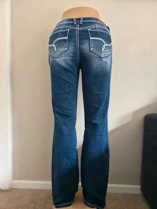 YMI Low Rise Bootcut Vintage Y2K Jeans UK Size 12 Tall