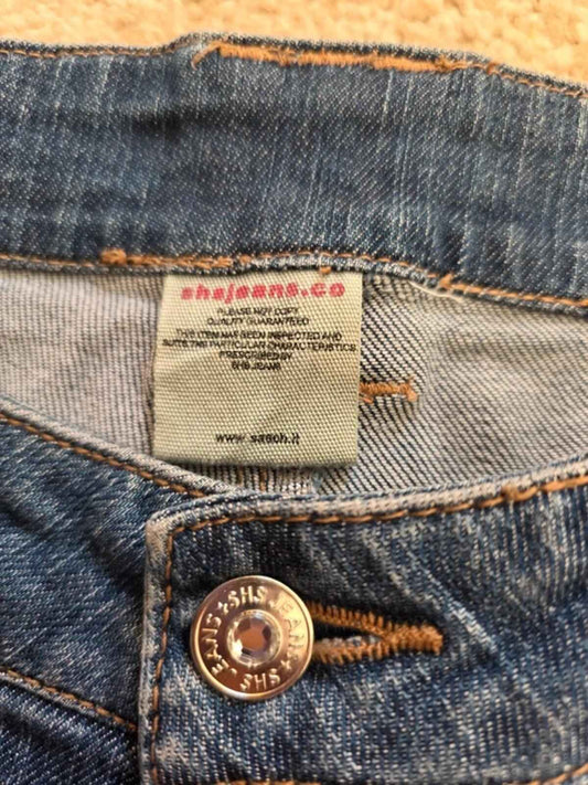 Vintage Y2K SHS Jeans Low Rise Denim Shorts UK Size 8