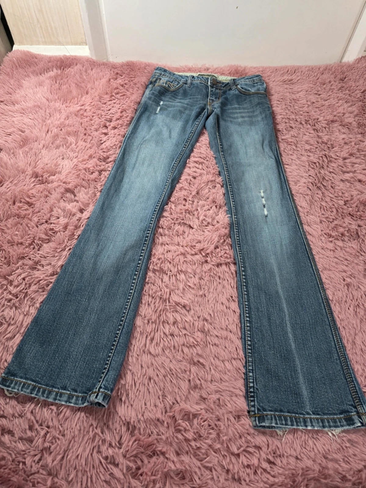Vintage Y2K XXI Super Low Rise Bootcut Jeans UK size 8