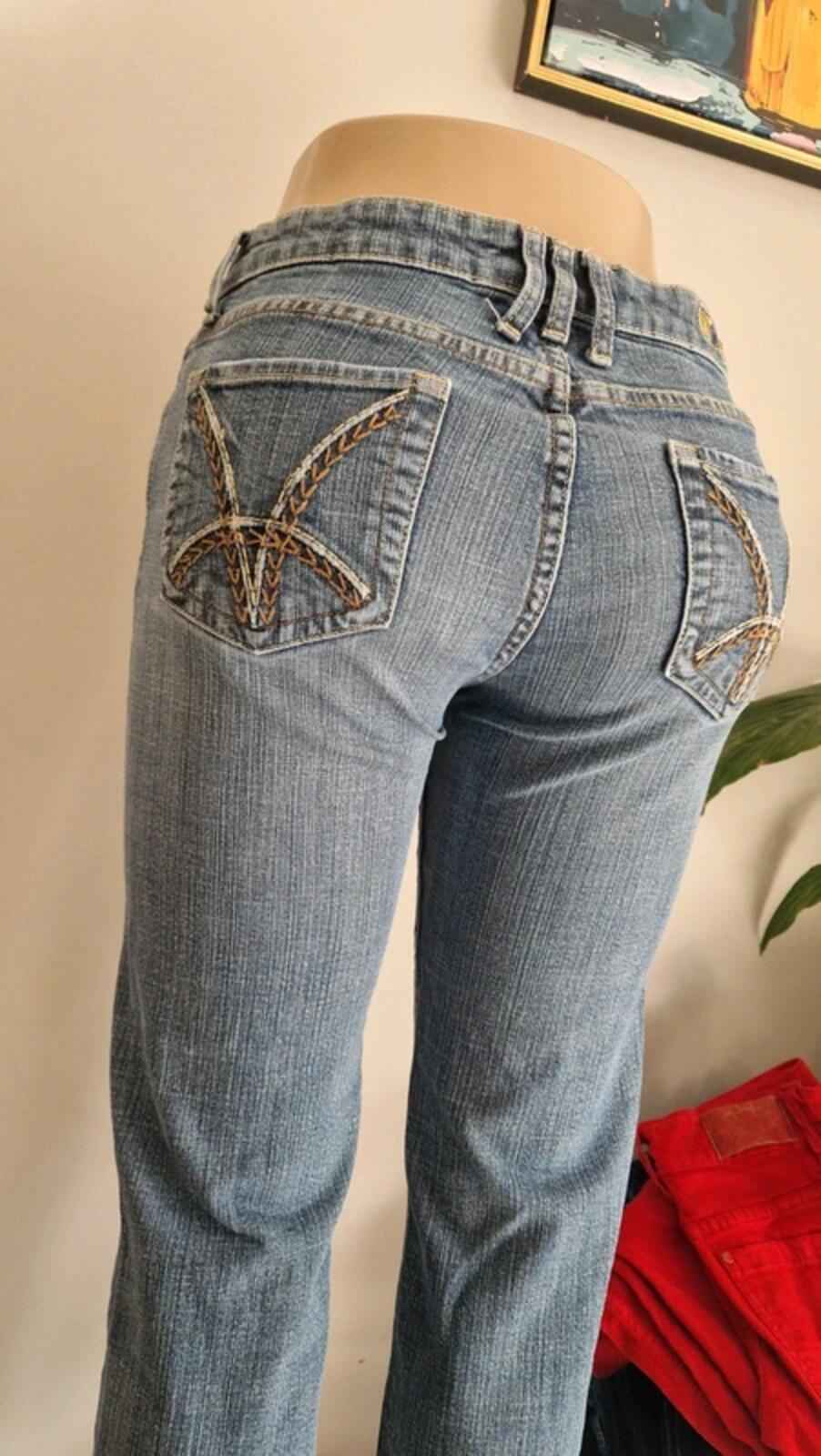 Y2K "Kut from the Kloth" Mid Rise Bootcut Flared Denim Jeans UK 10