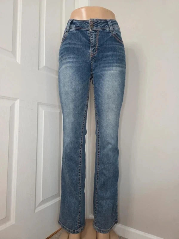 Wallflower Mid Rise Bootcut Vintage Y2K Jeans UK Size 12 Tall