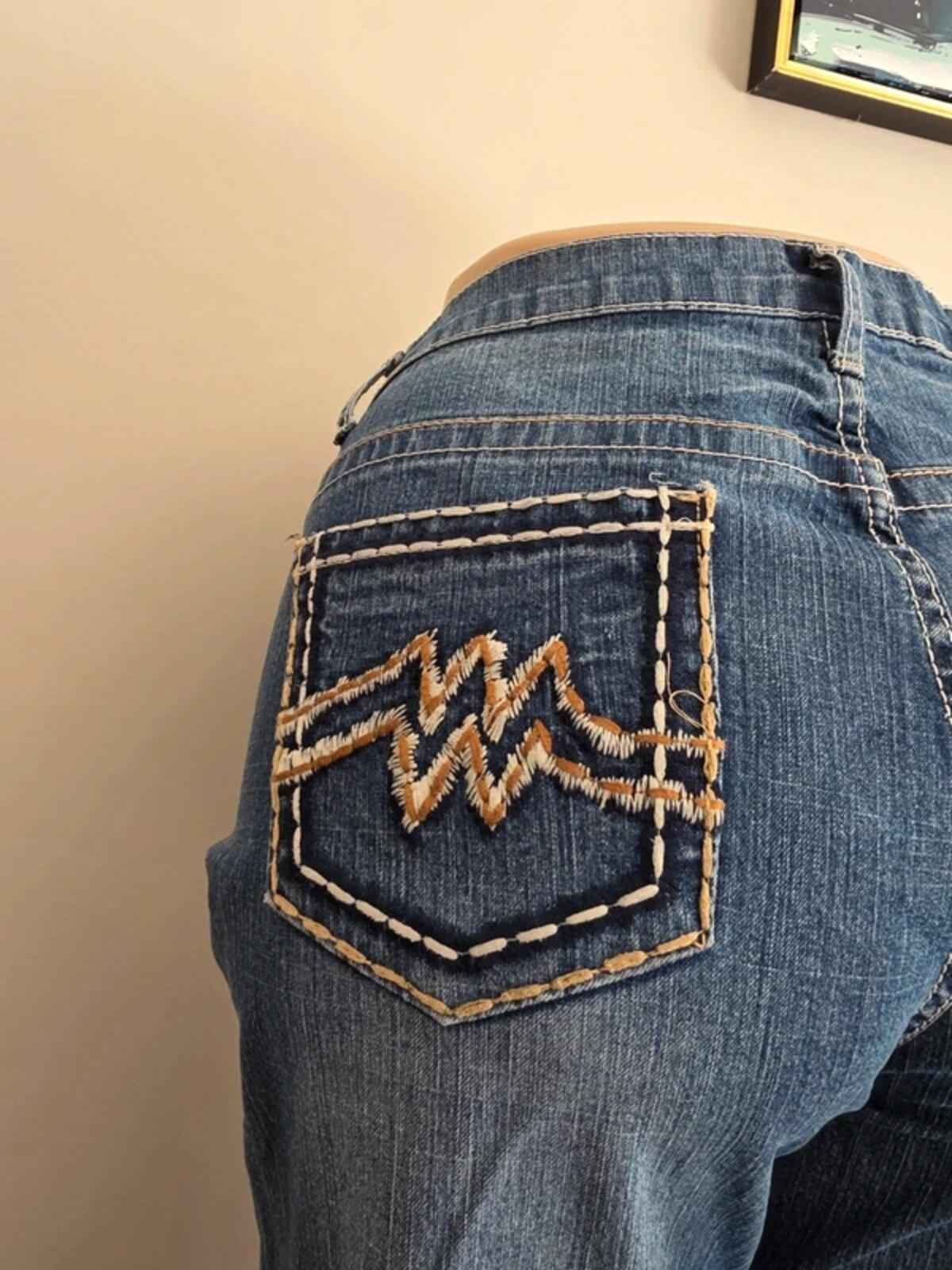 Firefly Mid Rise Flared Vintage Y2K Jeans UK Size 14