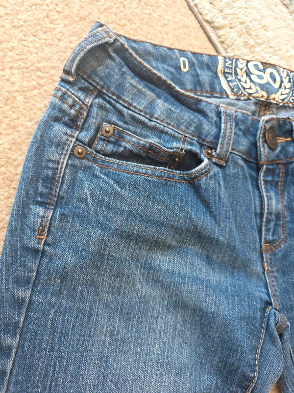Authentic American Heritage Ultra Low Rise Bootcut Vintage Y2K Jeans UK Size 4