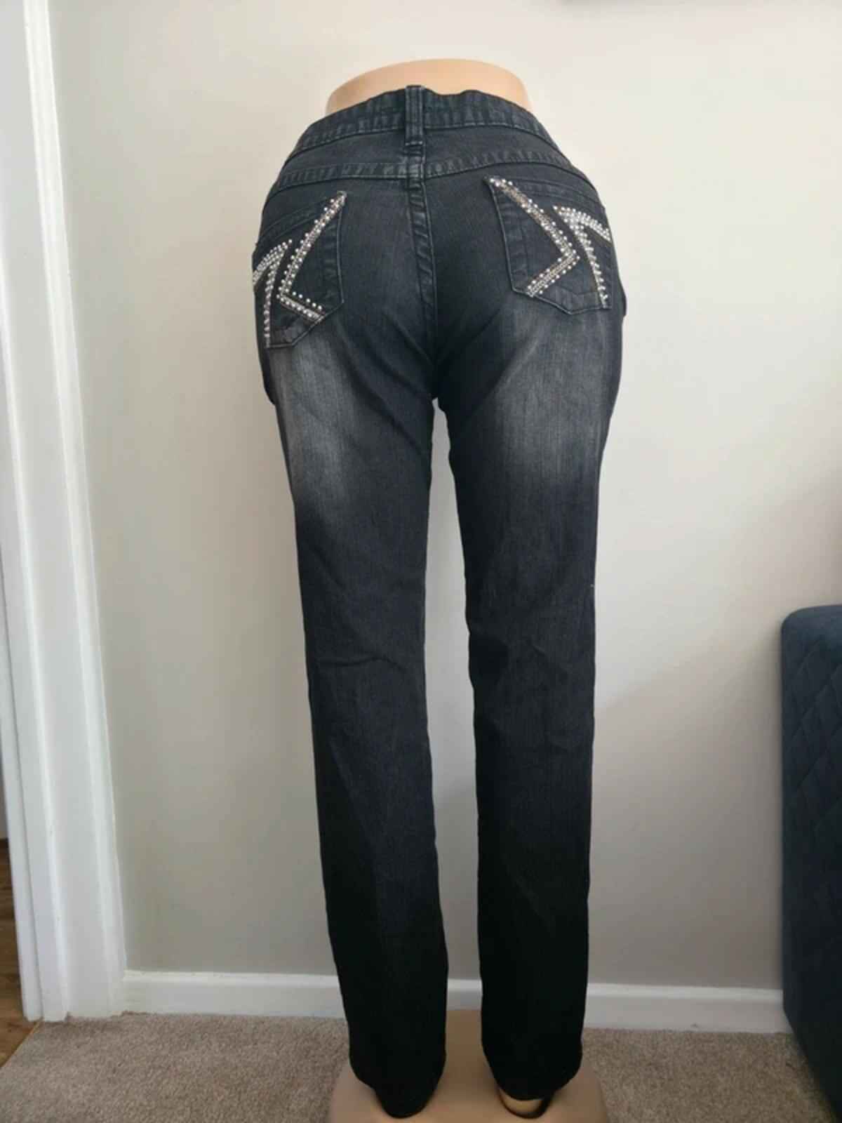 Seductions FD Low Rise Straight Vintage Y2K Jeans UK Size 12/14
