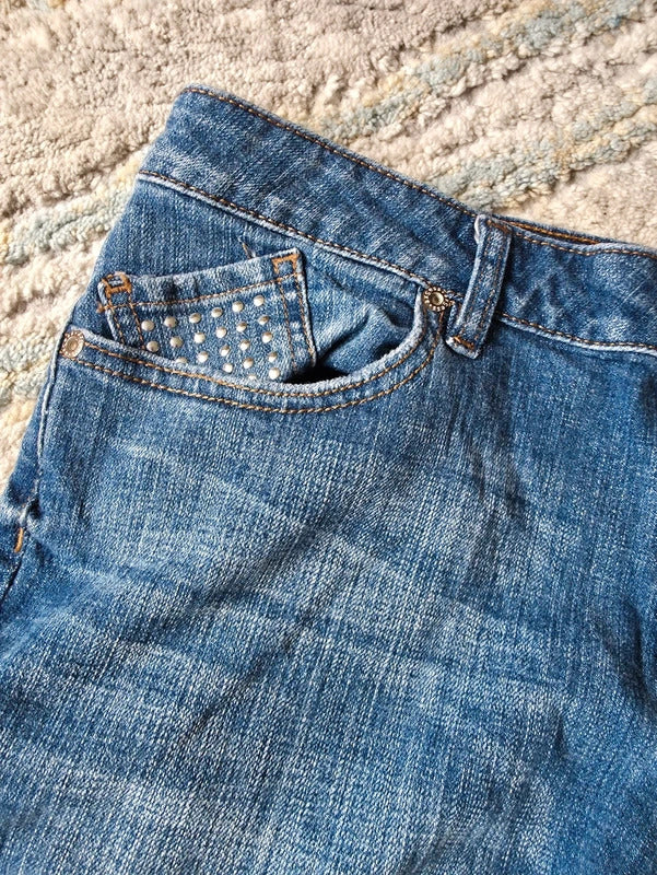 Axcess Mid Rise Bootcut Vintage Y2K Jeans UK Size 12/14