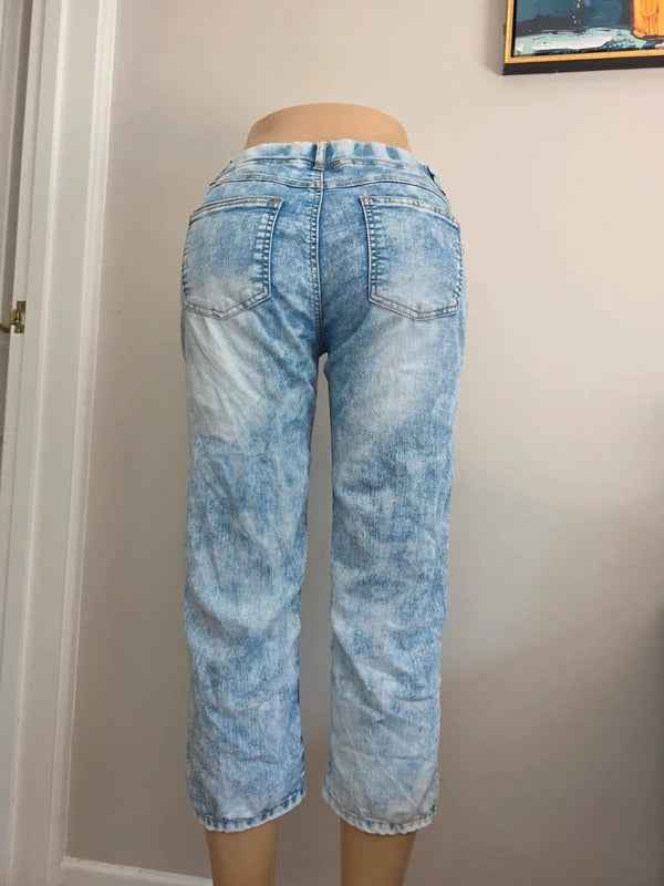 Japanese Mid Rise Capri Jeans UK Size 12