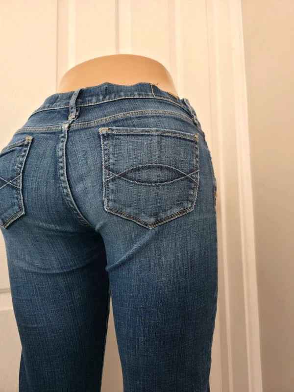Abercrombie & Fitch Low Rise Bootcut Vintage Y2K Jeans UK Size 8 Tall