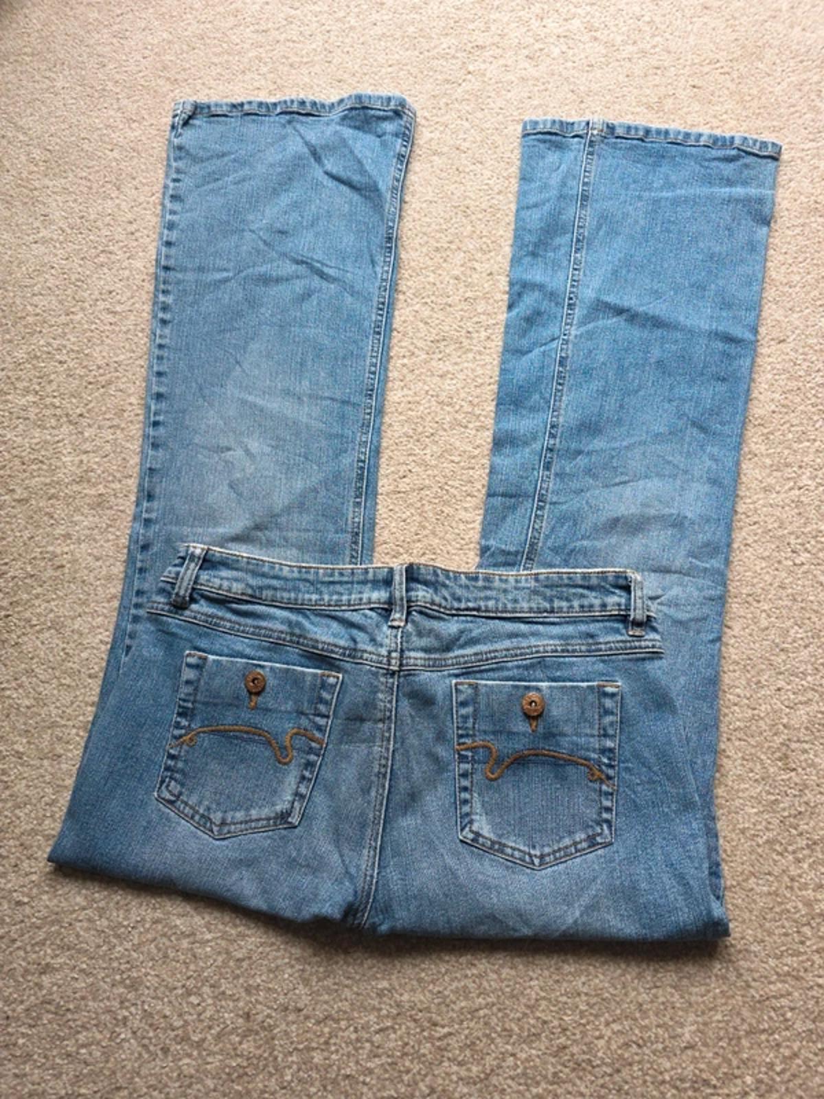 Vintage Y2K Duck Head Low Rise Bootcut Jeans UK Size 12
