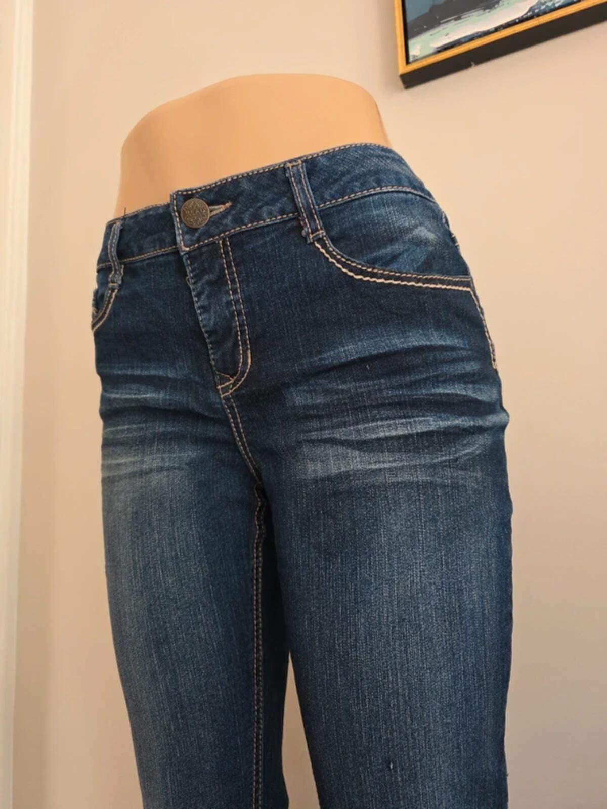 Beau Dawson Vintage Y2K Mid Rise Straight Jeans UK Size 10