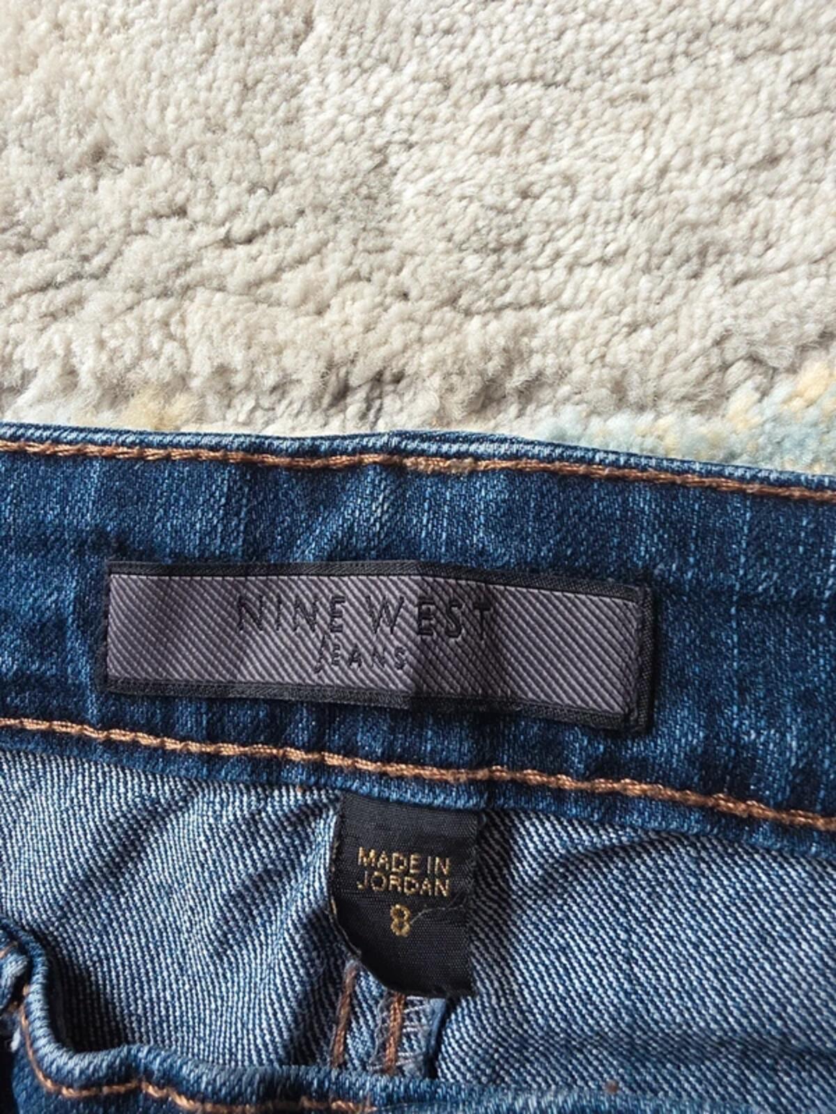Nine West Vintage Y2K Mid Rise Wide Leg Bootcut Jeans UK Size 10