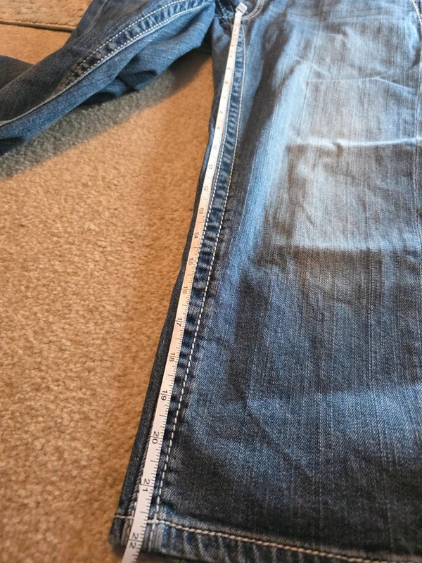 Maurices Premium Low Rise Cropped Capri Jeans UK Size 10/12