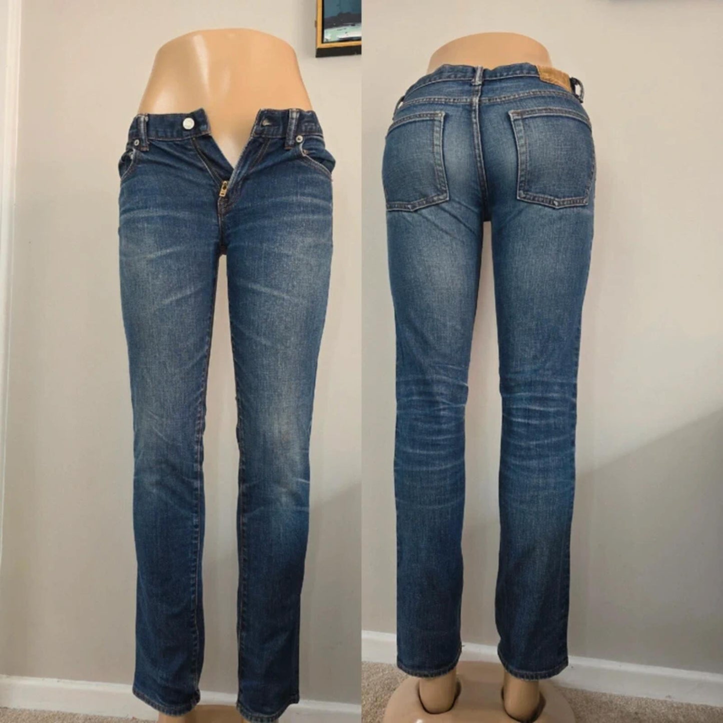 Gap Low Rise Skinny Vintage Y2K Jeans UK Size 4/6 Petite