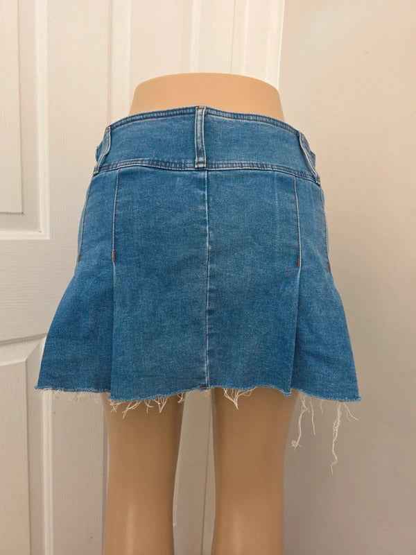 Scout Low Rise Mini Denim Skirt UK Size 12