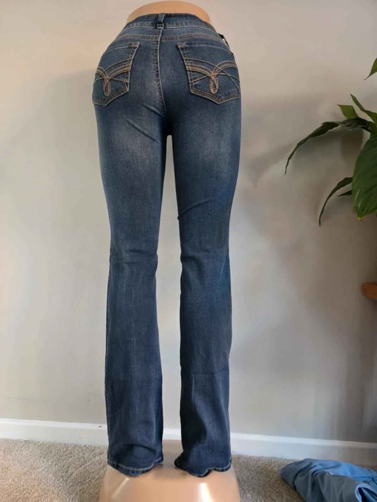 Vintage Y2K WallFlower Low Rise Bootcut Jeans UK Size 8 Tall