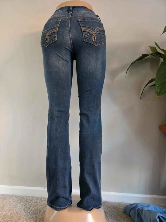 Vintage Y2K WallFlower Low Rise Bootcut Jeans UK Size 8 Tall