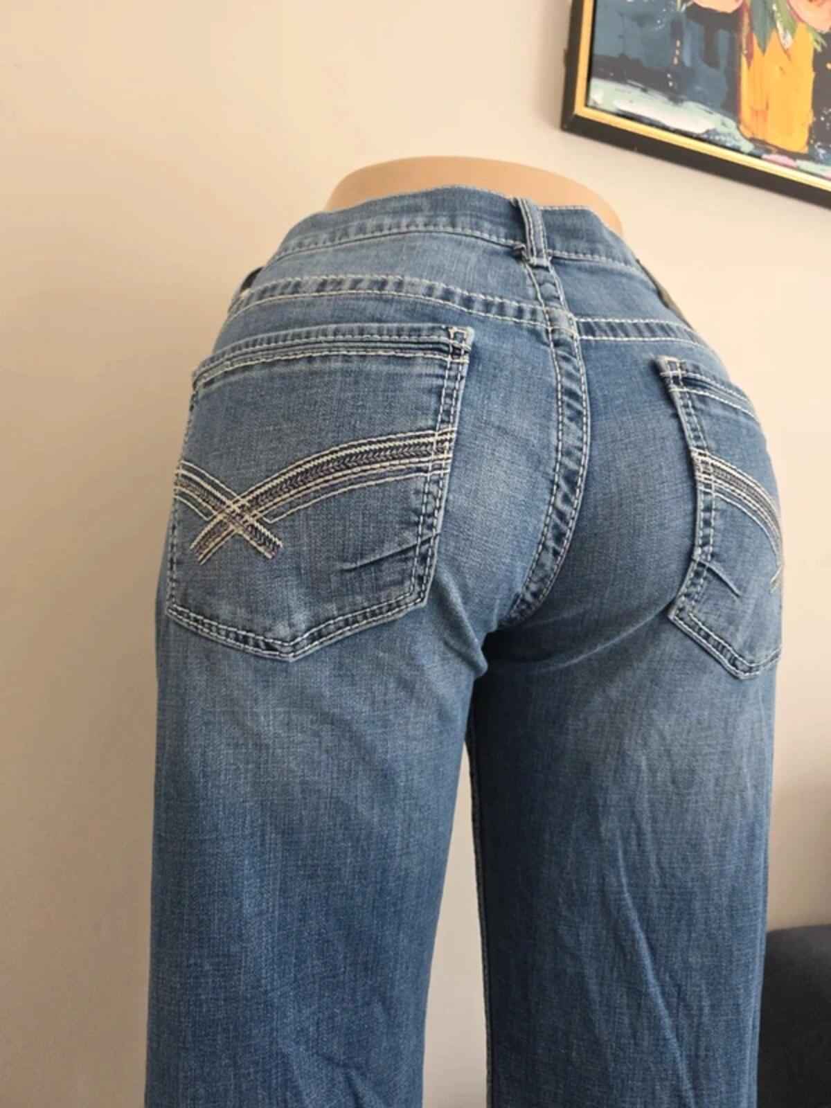 BKE Mid Rise Bootcut Vintage Y2K Jeans UK Size 16 Tall