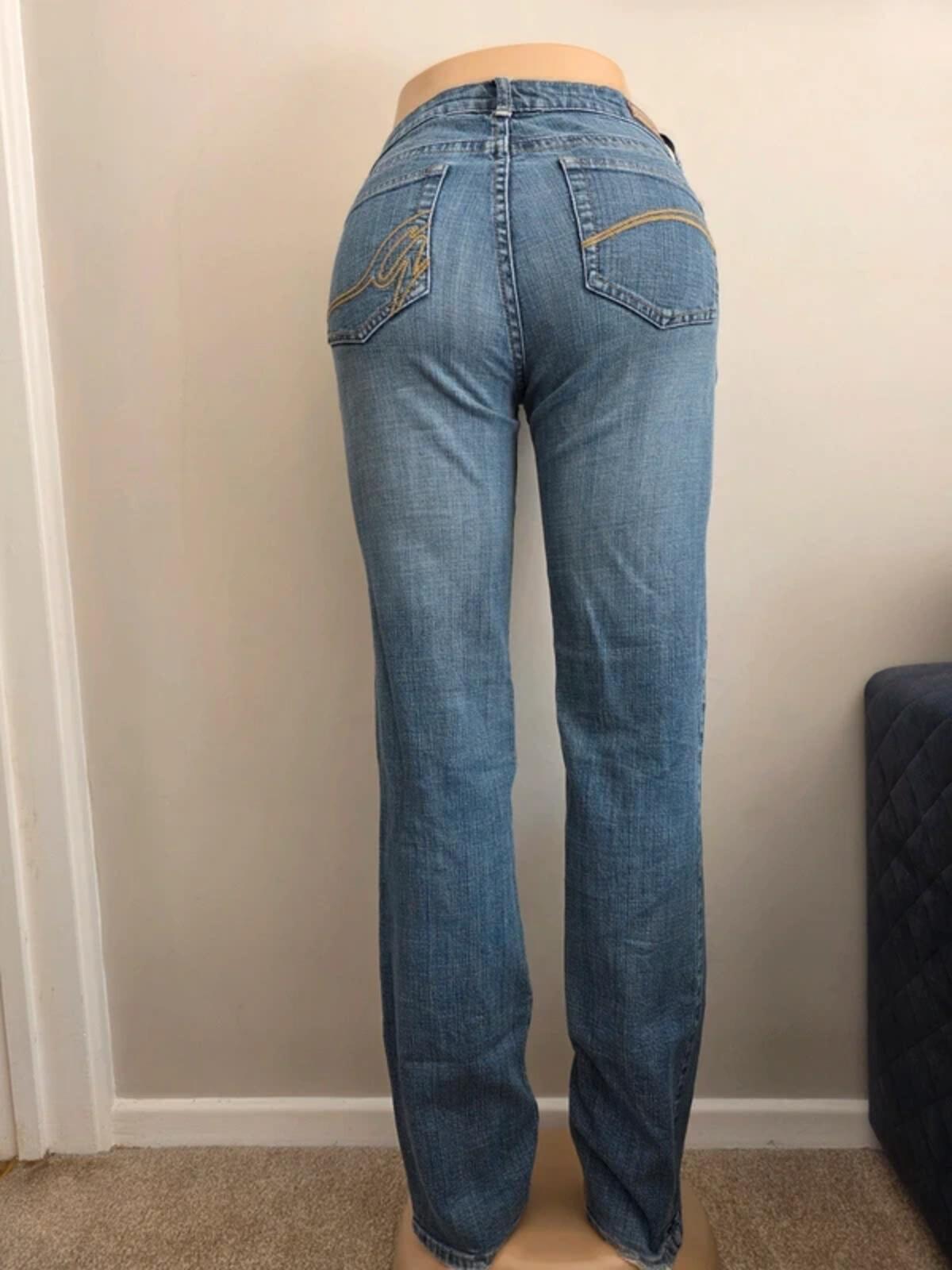 Garage Mid Rise Straight Vintage Y2K Jeans UK Size 12/14 Tall
