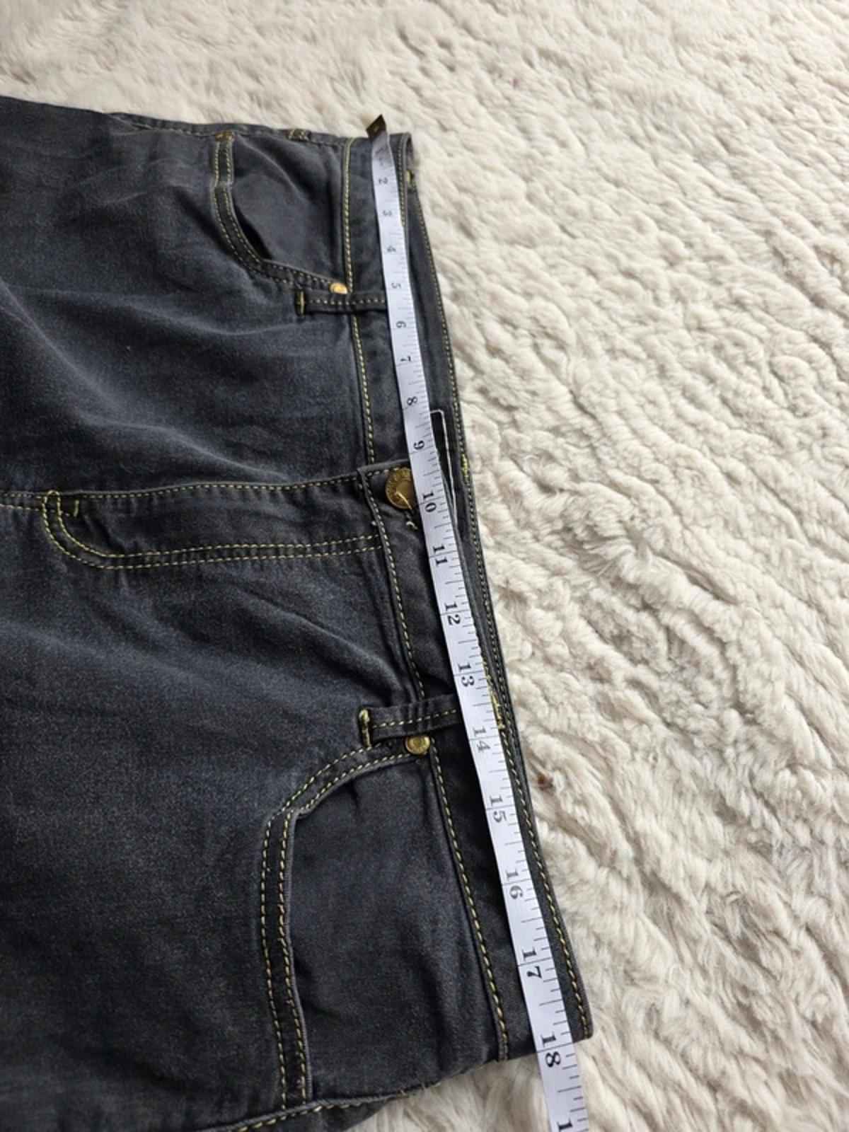 Vintage Y2K Cato Mid Rise Skinny Jeggings UK 16 Dark Grey