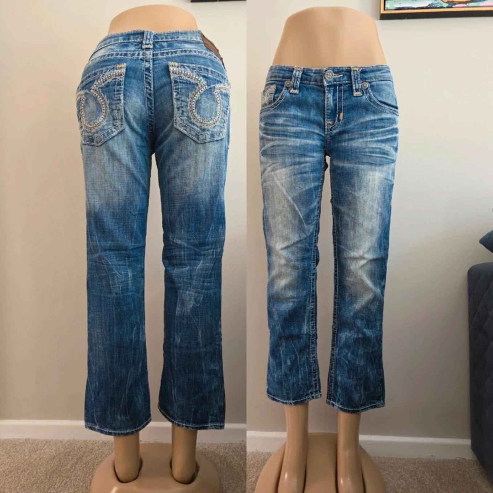 Big Star Low Rise Capri Vintage Y2K Jeans UK Size 10/12