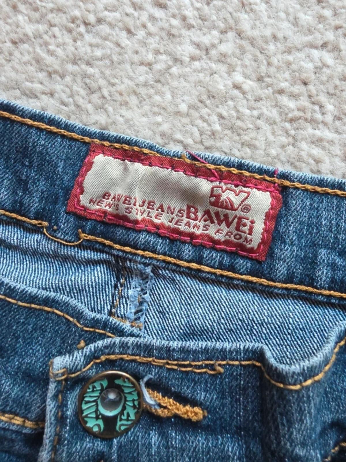 Bawei High Rise Straight Vintage Y2K Jeans UK Size 14 Petite