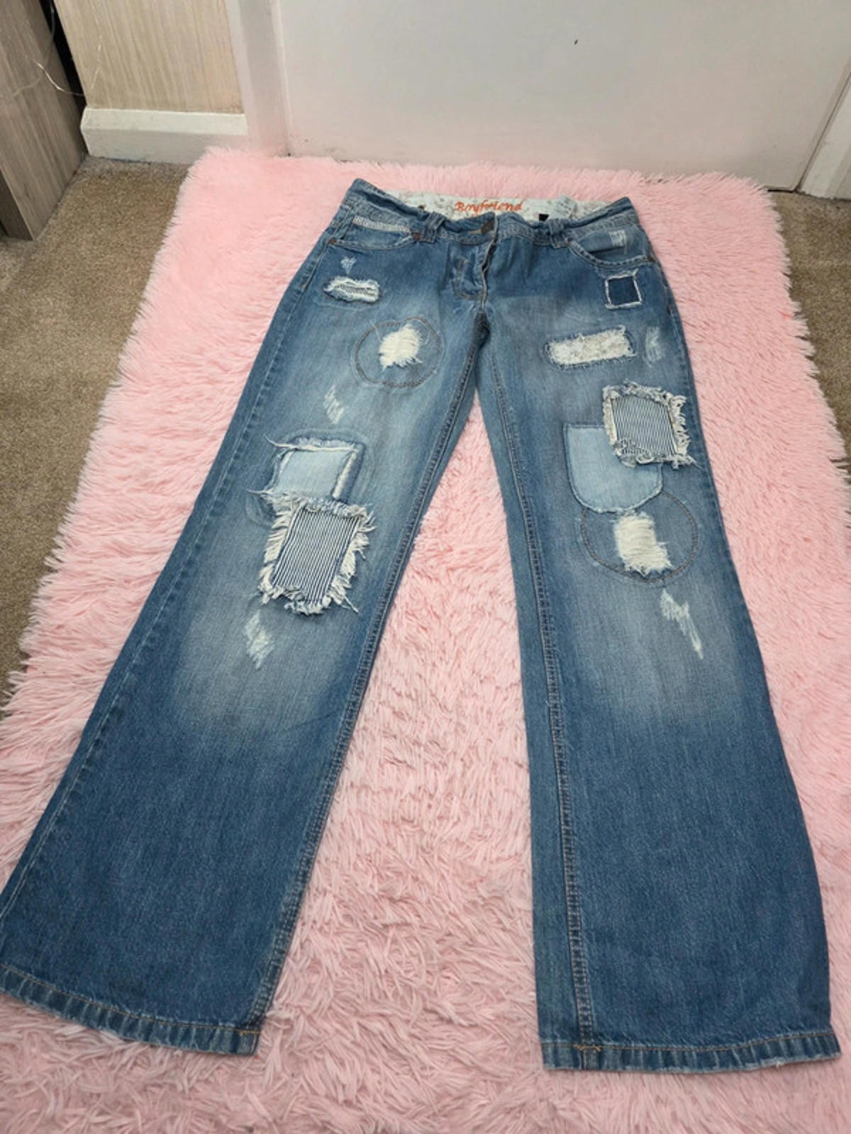 Vintage Y2K Next Boyfriend Mid Rise Jeans UK size 12