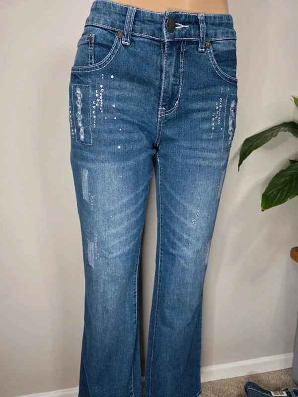 Vintage Y2K Sheego Mid Rise Bootcut Jeans UK Size 12