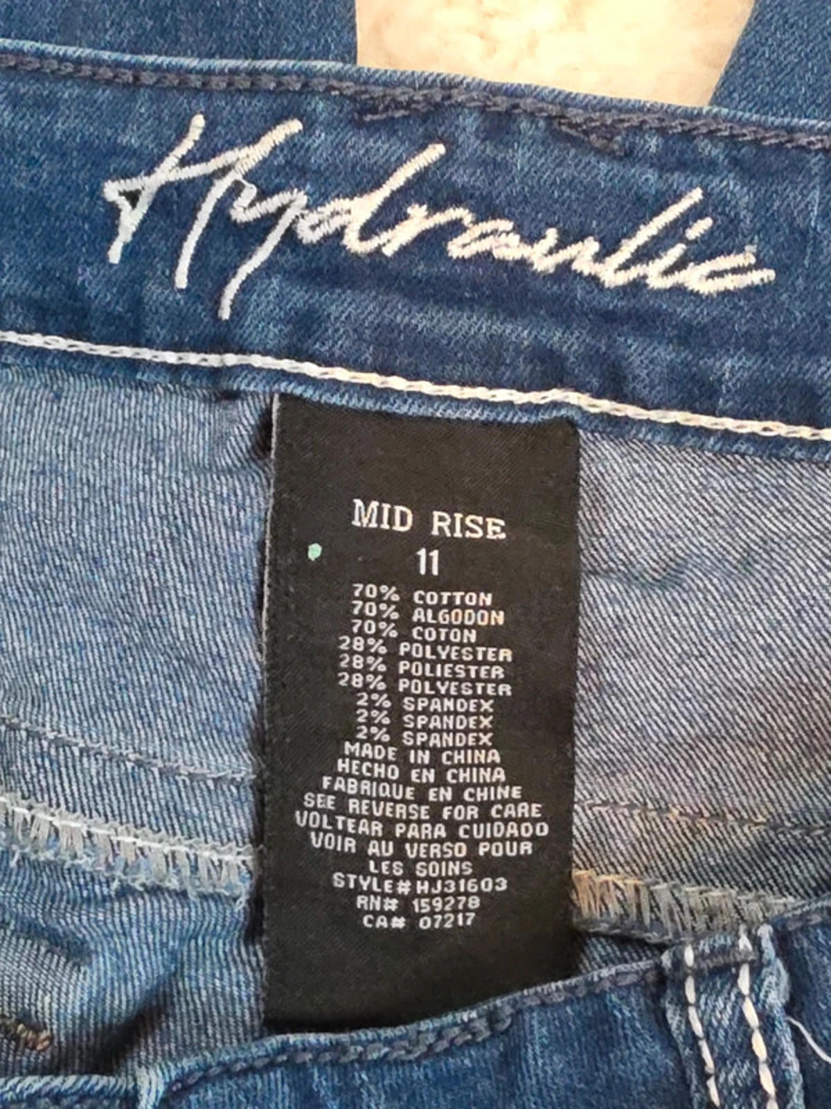 Vintage Y2K Hydraulic Mid Rise Bootcut Jeans UK Size 12