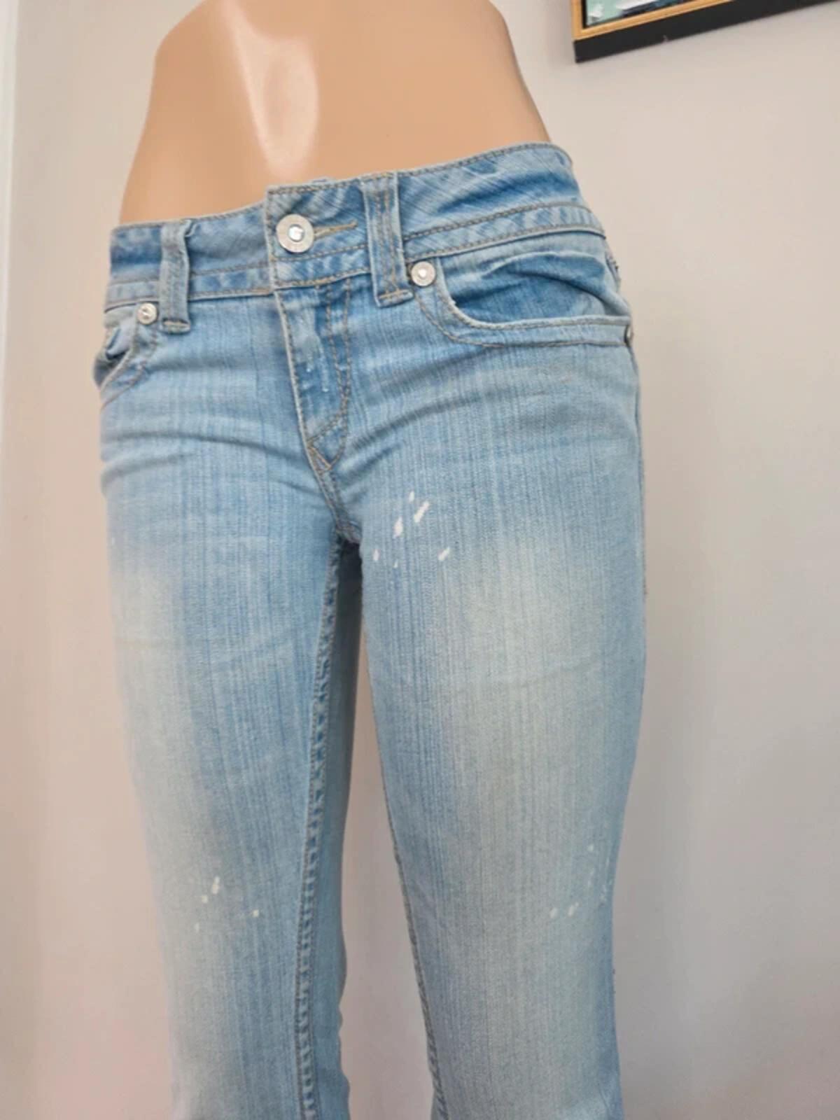 R.E.U.S.E Low Rise Straight Vintage Y2K Jeans UK Size 8 Very Tall